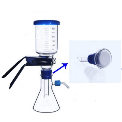 Labs Glass Funnel Vacuum Filtration Apparatus 500ml