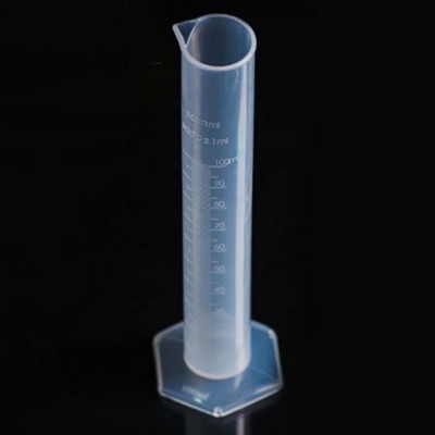 Labs 100ml 50g Clear Plastic Graduated Measuring Cylinder