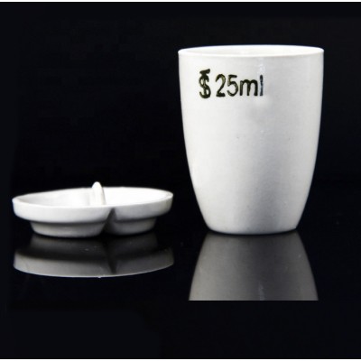 Labs 30ml High Form Porcelain Crucible With Lid