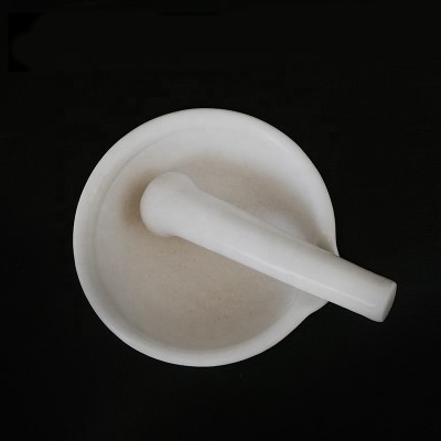 Labs 90mm White Porcelain Mortar and Pestle