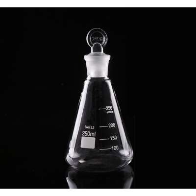 Laboratory Glassware Glass 100ml Conical Flask With Standards Joint