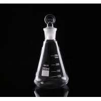 Laboratory Glassware Glass 100ml Conical Flask With Standards Joint