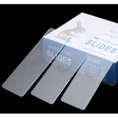 Medical Glass Microscope Slides Single Depression Concave