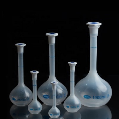 Labs 100ml PP Plastic Measuring Volumetric Flask With Stopper